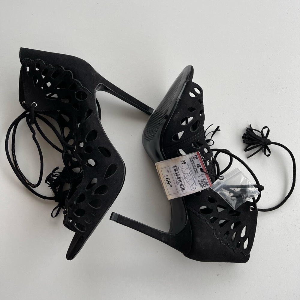 Zara black heels